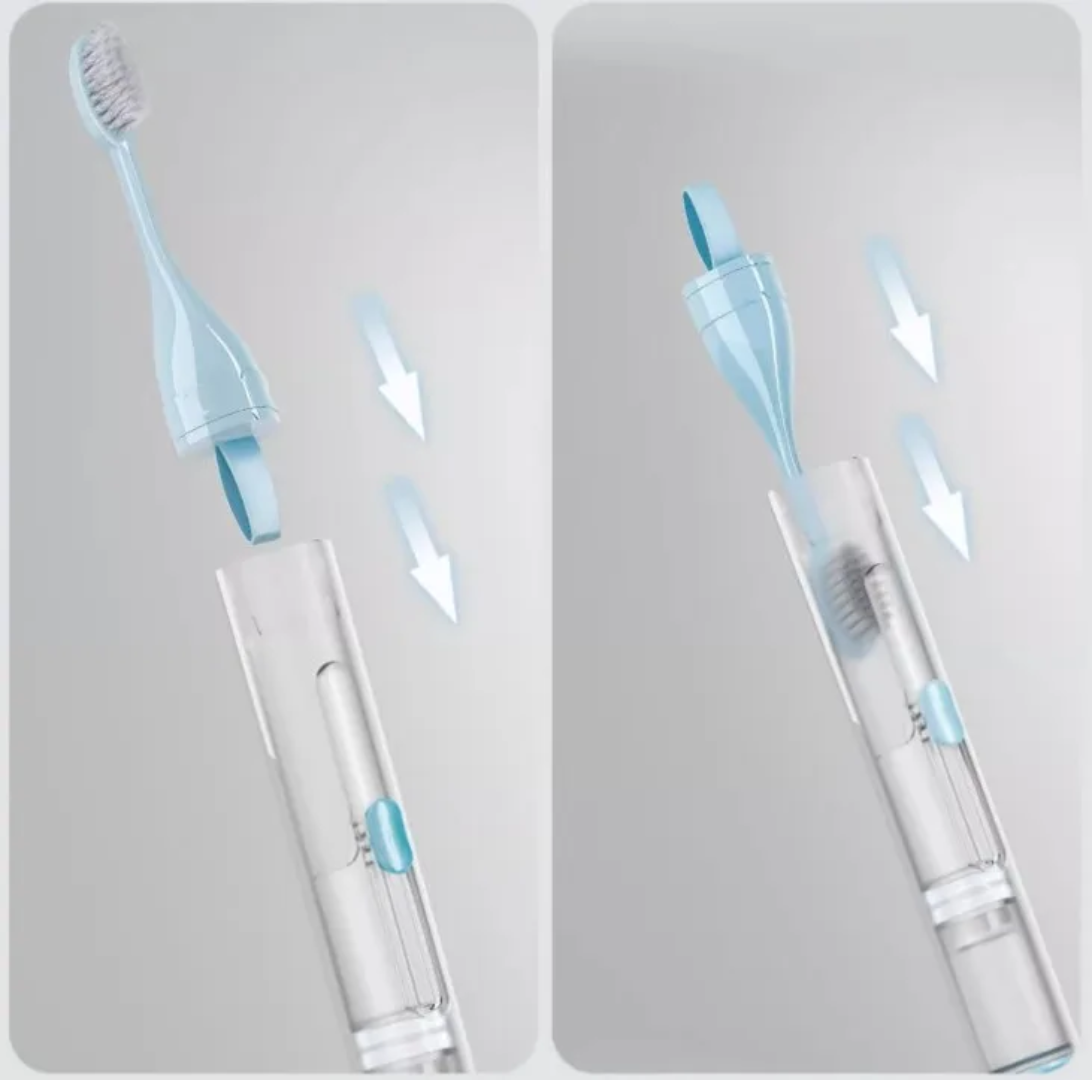White Travel toothbrush