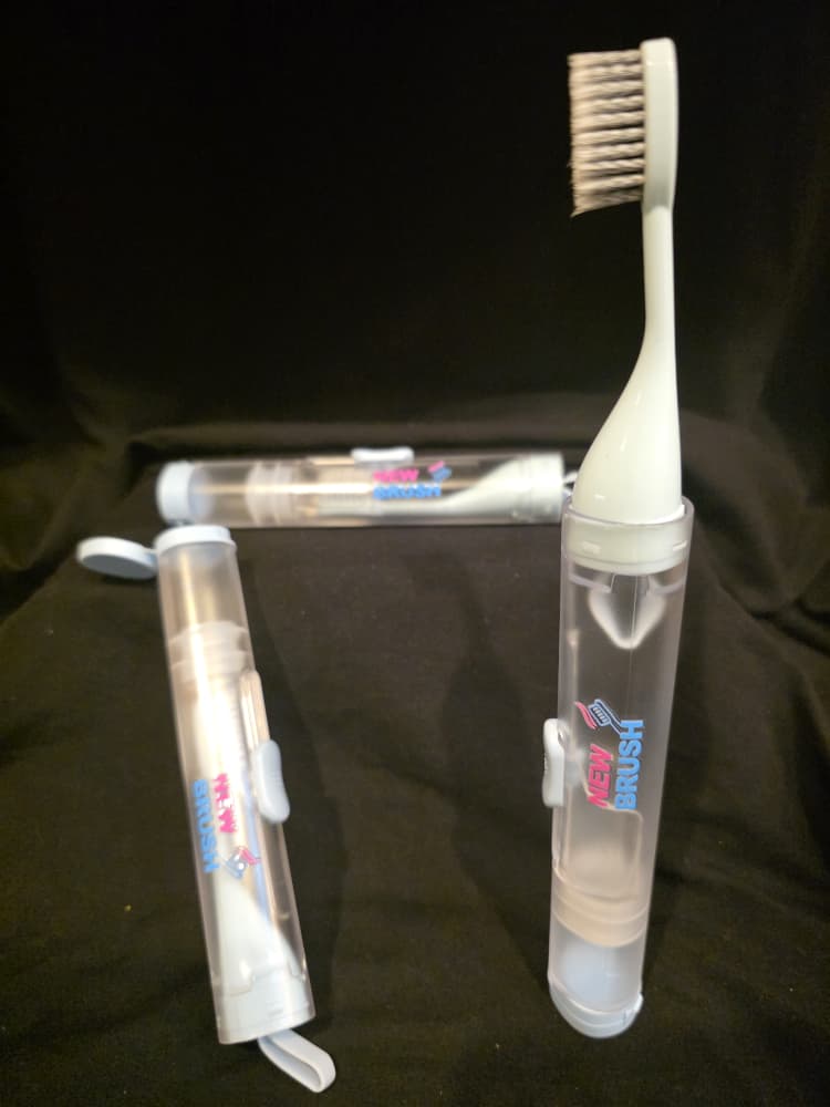 White Travel toothbrush