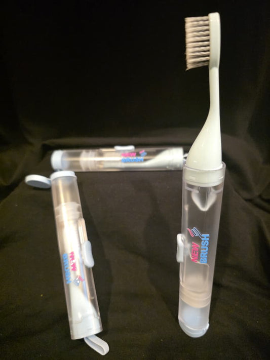 White Travel toothbrush