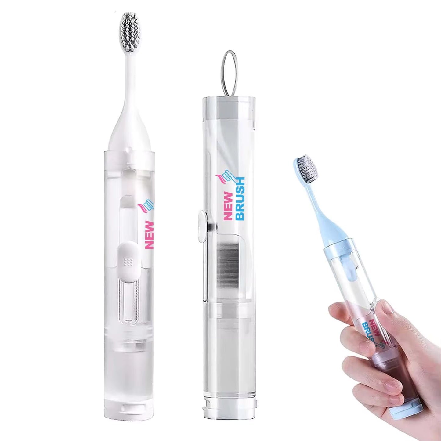 White Portable Traveling New Brush